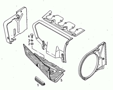 Führungsgummi für Einspritzleitungen Deutz  FL 912 / FL 913 / BFL 913 Fendt Kramer